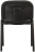 Стул для персонала и посетителей "ИЗО", черный каркас, кожзаменитель черный, Z-11