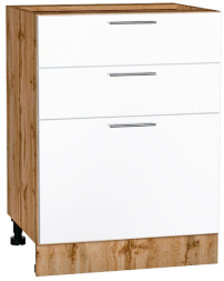 Шкаф нижний 3 ящика Кухня Валерия ШН3Я 600 (глянец)