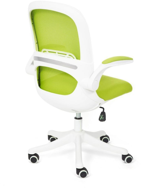 Кресло Happy white ткань, зеленый