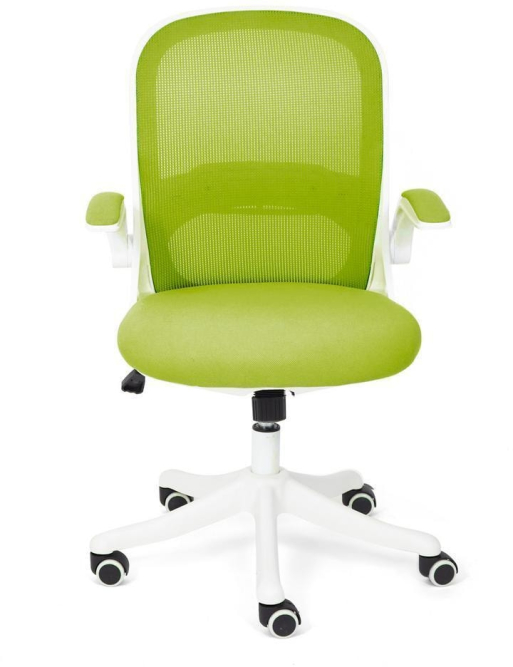 Кресло Happy white ткань, зеленый