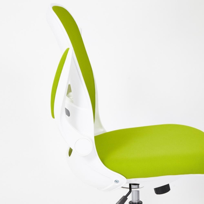Кресло Happy white ткань, зеленый