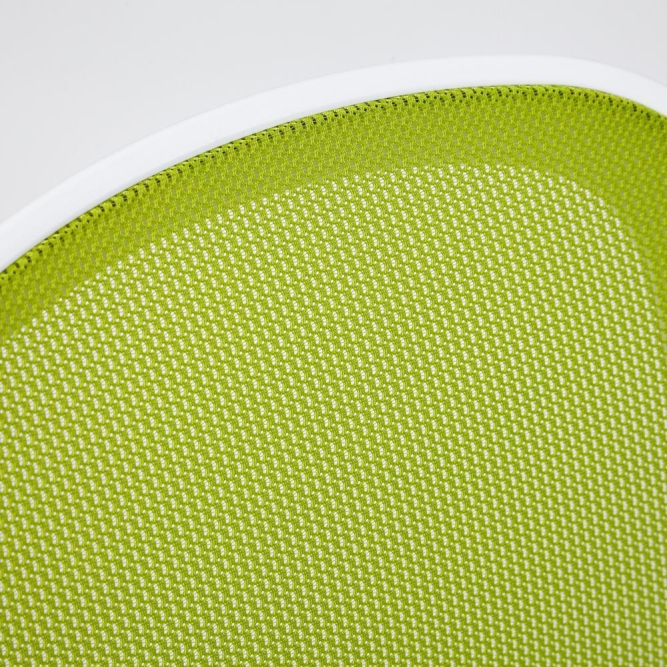 Кресло Happy white ткань, зеленый