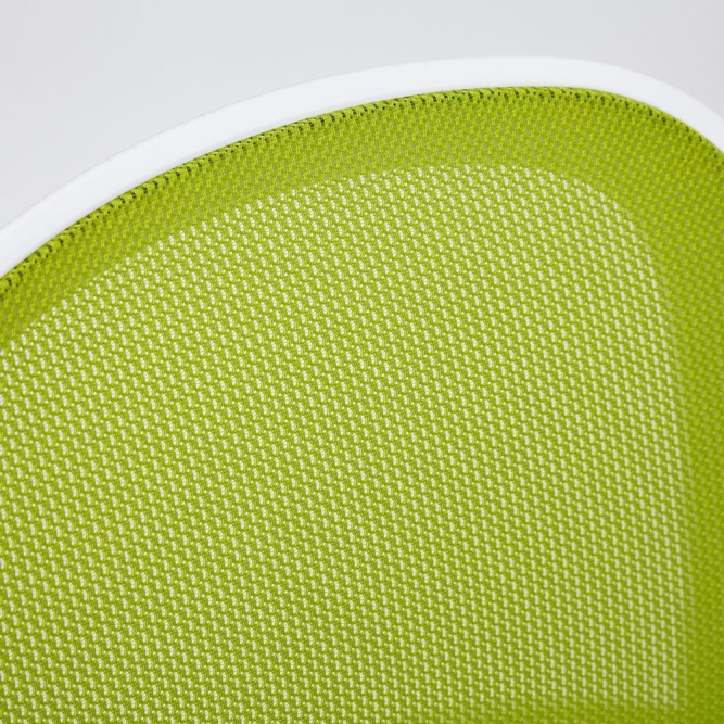 Кресло Happy white ткань, зеленый