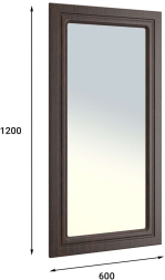 Зеркало «Монблан» МБ-40 орех шоколадный
