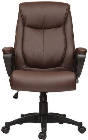 Кресло офисное BRABIX "Enter EX-511", экокожа, коричневое, 531163