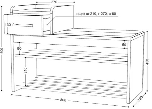 Тумба Ольга-Лофт 5