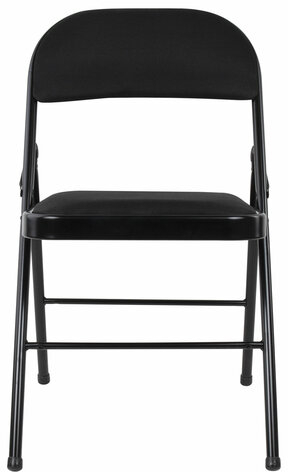 Стул складной BRABIX "Golf Plus CF-003 КОМФОРТ", чёрный каркас, чёрная ткань, 532889