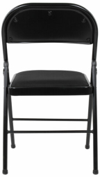 Стул складной BRABIX "Golf Plus CF-003 КОМФОРТ", чёрный каркас, чёрная ткань, 532889