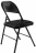 Стул складной BRABIX "Golf Plus CF-003 КОМФОРТ", чёрный каркас, чёрная ткань, 532889