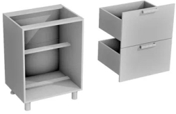 Нижний шкаф Н2Я-600 Орхидея