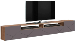 Тумба под ТВ "Прага" (фасад ПВХ с фрезеровкой)