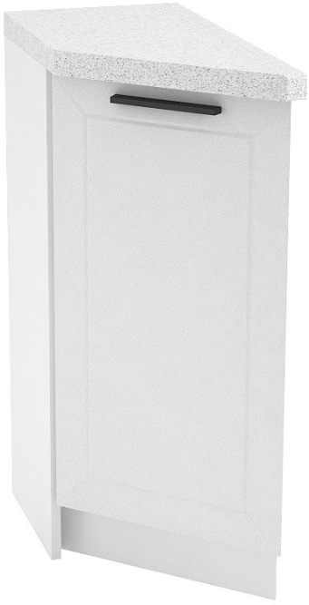 Шкаф нижний торцевой с 1 ств. пр. ШНТ 300R Глетчер