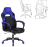 Кресло компьютерное Zombie VIKING 2 AERO, экокожа/ткань, черное/синее, 1180817