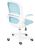 Кресло Happy white ткань, голубой