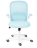 Кресло Happy white ткань, голубой