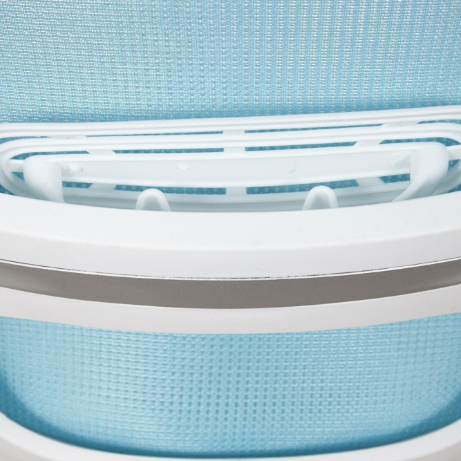 Кресло Happy white ткань, голубой