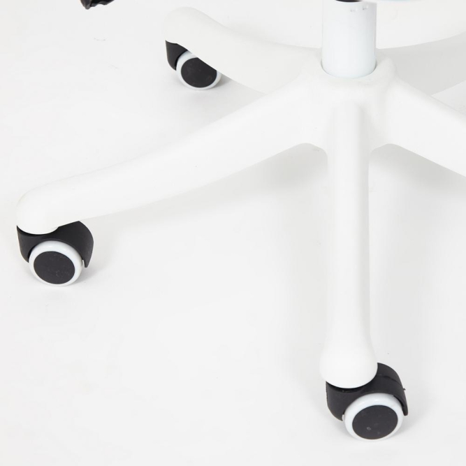 Кресло Happy white ткань, голубой