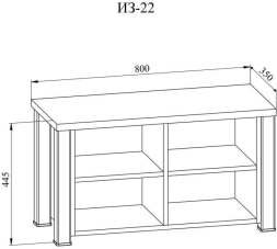 Тумба Изабель ИЗ-43 береза снежная