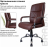 Кресло офисное BRABIX "Space EX-508", экокожа, хром, коричневое, 531164