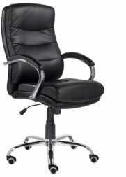 Кресло офисное BRABIX PREMIUM "Bruno EX-543", экокожа, черное, 532552