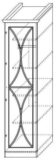 Шкаф 1-дверный с зеркалом Каталея NEW