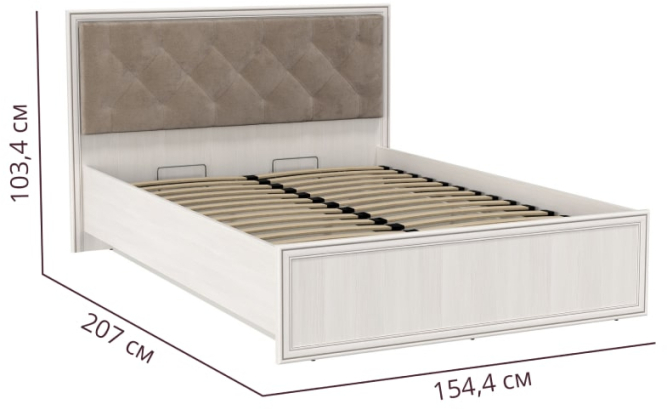 Кровать 06.121-01 Габриэлла (1400х2000)