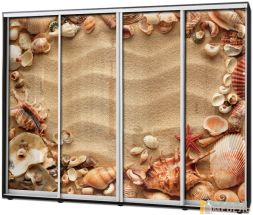 Шкаф купе 4х дв Фотопечать № 30