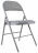 Стул складной BRABIX "Golf Plus CF-003 КОМФОРТ", серый каркас, серая ткань, 532890