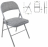 Стул складной BRABIX "Golf Plus CF-003 КОМФОРТ", серый каркас, серая ткань, 532890