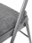 Стул складной BRABIX "Golf Plus CF-003 КОМФОРТ", серый каркас, серая ткань, 532890