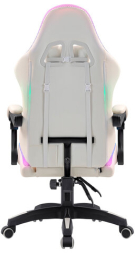 Кресло компьютерное DEFENDER Energy, 2 подушки, RGB подсветка, экокожа, белое, ш/к 24605, 64557