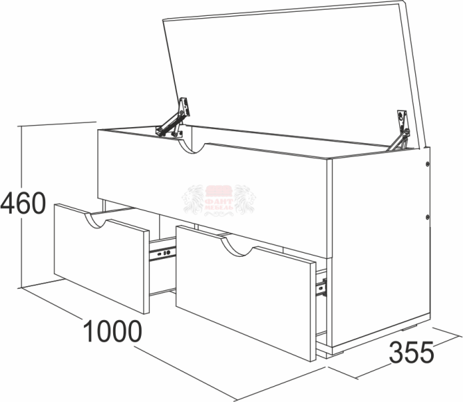 Скамья мягкая -2