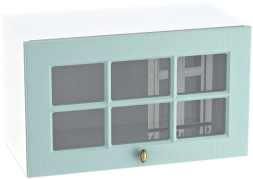 Шкаф верхний горизонтальный с 1 створкой со стеклом Кухня Прованс 600 мм