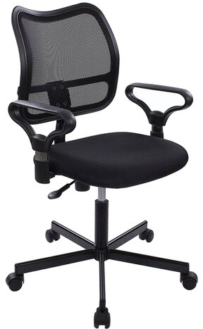 Кресло CH-799M (CH-799AXSN) с подлокотниками, черное, CH-799AXSN/TW-1