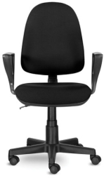 Кресло BRABIX "Prestige Ergo MG-311", регулируемая эргономичная спинка, ткань, черное, 531872