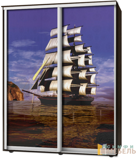 Шкаф-купе 2х дв Стандарт Фотопечать № 39