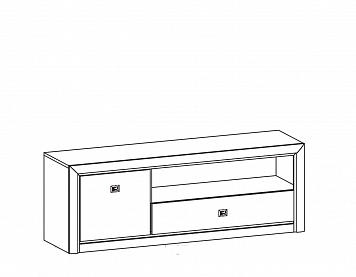 ТВ тумба RTV 1D1S (Коен сосна)