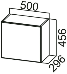 Шкаф навесной ШГ500 (горизонтальный) Стайл