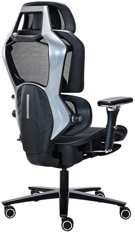 Кресло ATRONE "Optimus ER-707", адаптивный механизм со слайдером, сетка, черный/серый, 532967