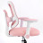 Кресло детское с подставкой для ног BRABIX KIDS MG-215, сетка/ткань TW, розовое, 533311