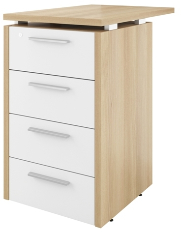 Тумба приставная (4 ящика с змамком) ДБ38 (ДБ13_1+ДБ13_2+ДБ15)