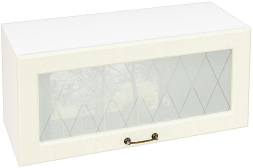 Шкаф верхний горизонтальный со стеклом с 1 створкой Кухня Ницца ШВГС 800
