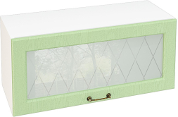 Шкаф верхний горизонтальный со стеклом с 1 створкой Кухня Ницца ШВГС 800