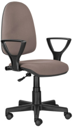Кресло BRABIX "Prestige Ergo MG-311", регулируемая эргономичная спинка, ткань, бежевое, 531873