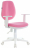 Кресло BRABIX "Fancy MG-201W", с подлокотниками, пластик белый, розовое, 532409, MG-201W_532409