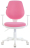 Кресло BRABIX "Fancy MG-201W", с подлокотниками, пластик белый, розовое, 532409, MG-201W_532409