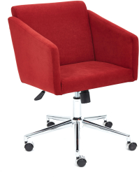 Кресло MILAN хром флок , бордо, 10