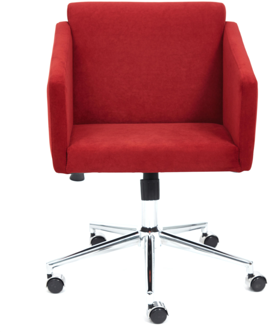 Кресло MILAN хром флок , бордо, 10