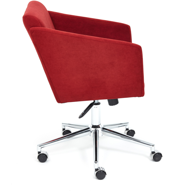 Кресло MILAN хром флок , бордо, 10
