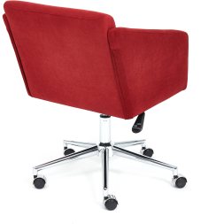 Кресло MILAN хром флок , бордо, 10